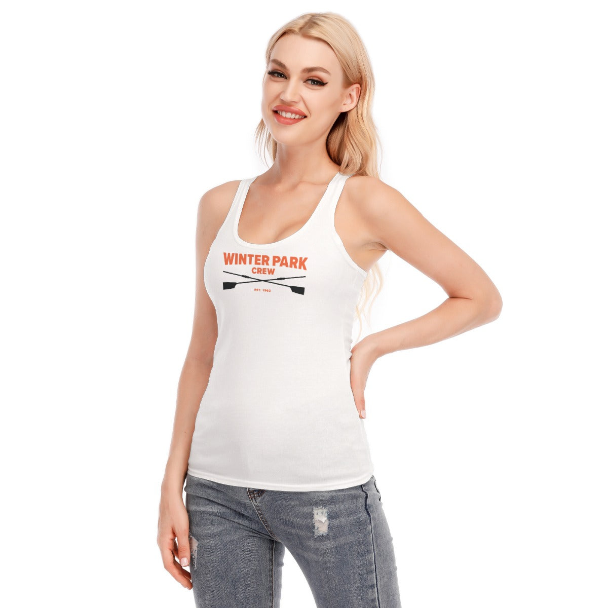 Women's Racer Tank- Printed